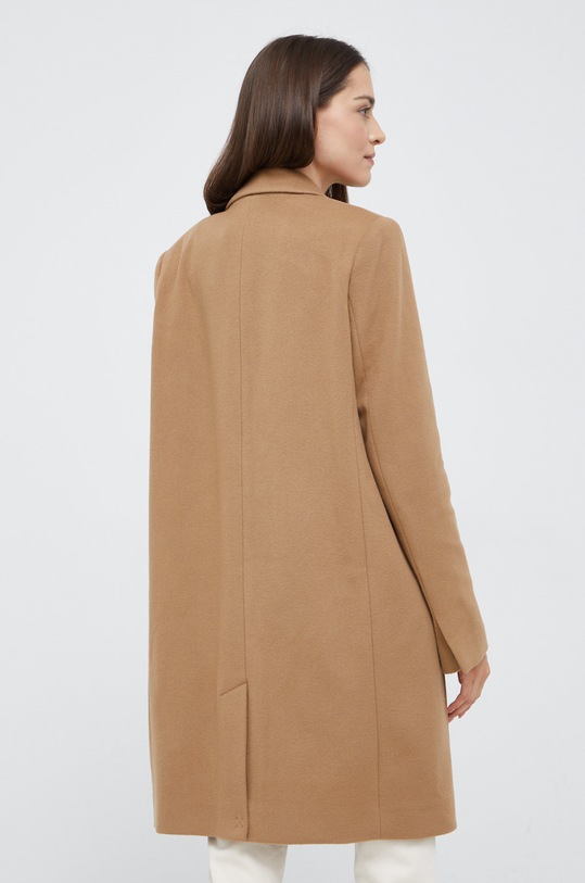 Odzież Calvin Klein płaszcz wełniany K20K204155.9BYY beżowy