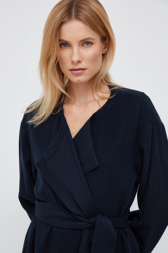 Emporio Armani płaszcz wełniany granatowy H3NL2A.C9926