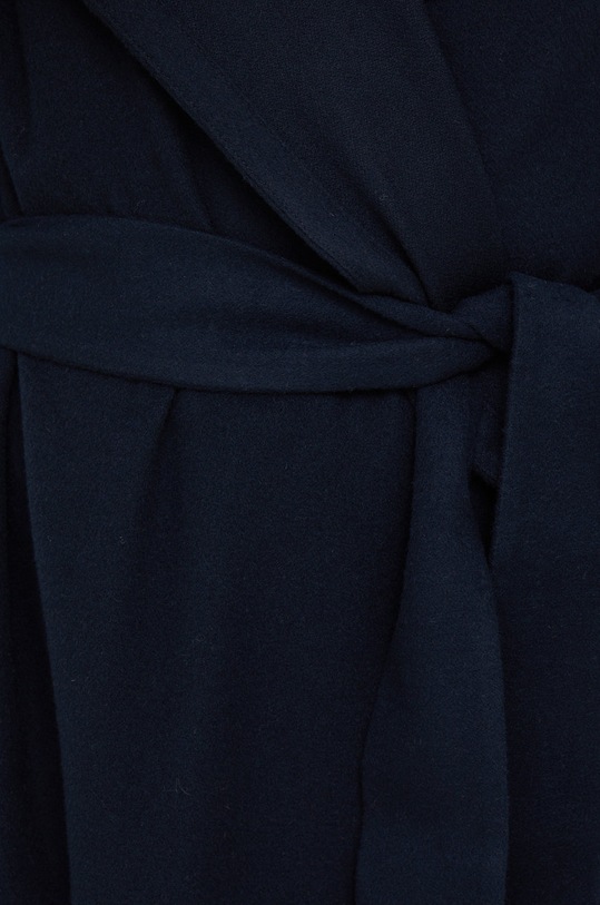 Emporio Armani płaszcz wełniany H3NL2A.C9926 granatowy