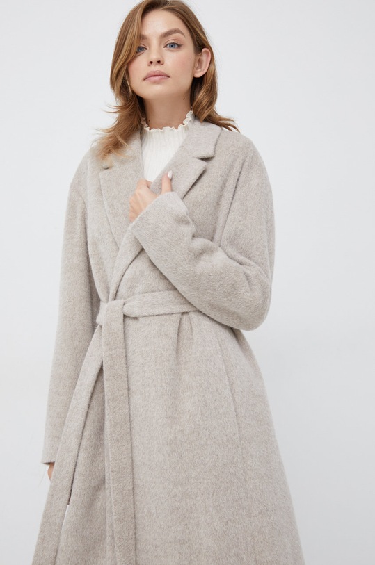 Vlněný kabát Calvin Klein béžová K20K204951.9BYY