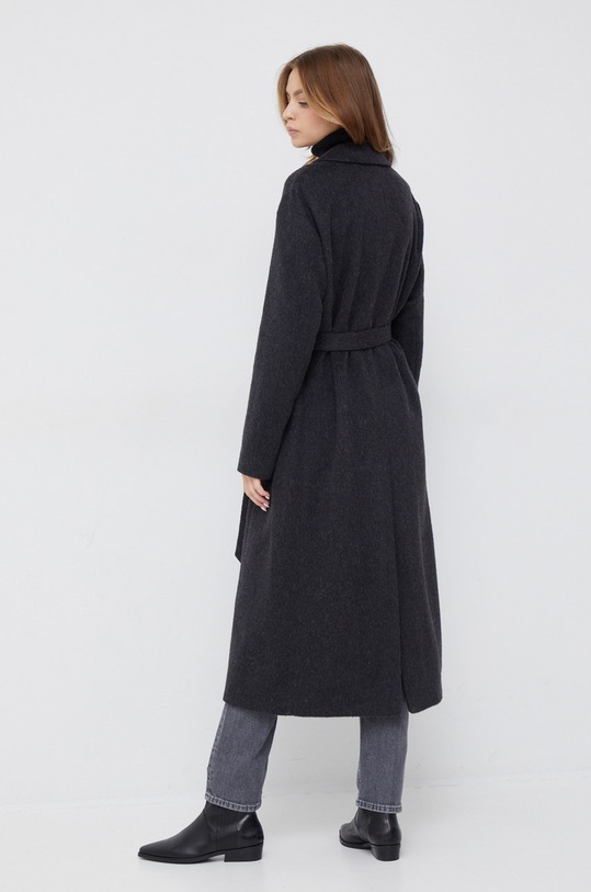 Odzież Calvin Klein płaszcz wełniany K20K204951.9BYY czarny