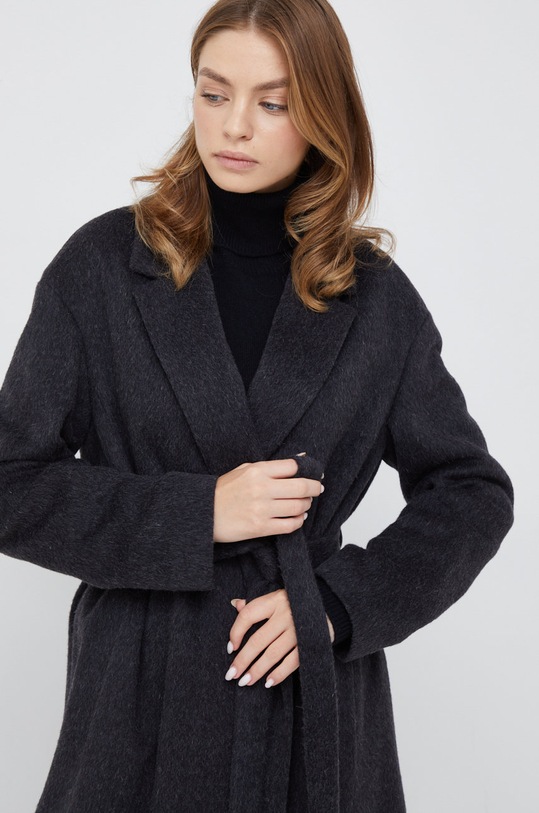 Calvin Klein płaszcz wełniany K20K204951.9BYY czarny
