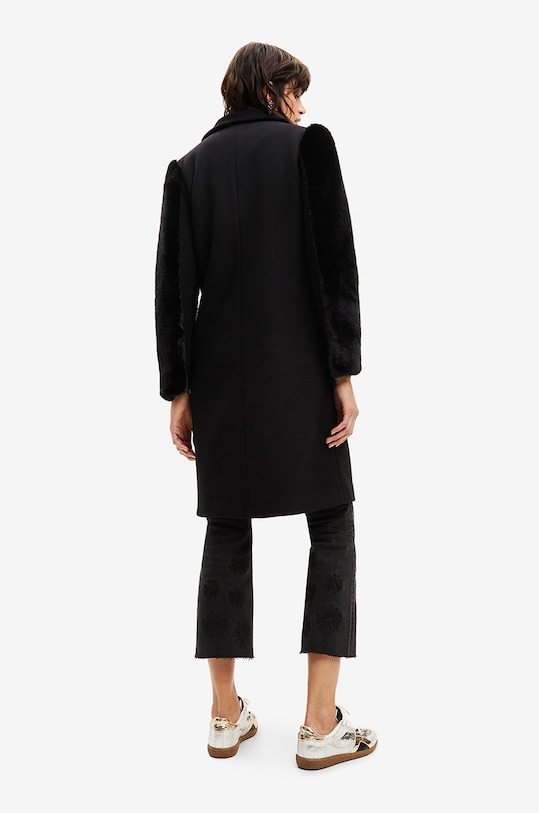 Desigual gyapjúkabát fekete 22WWEWA7