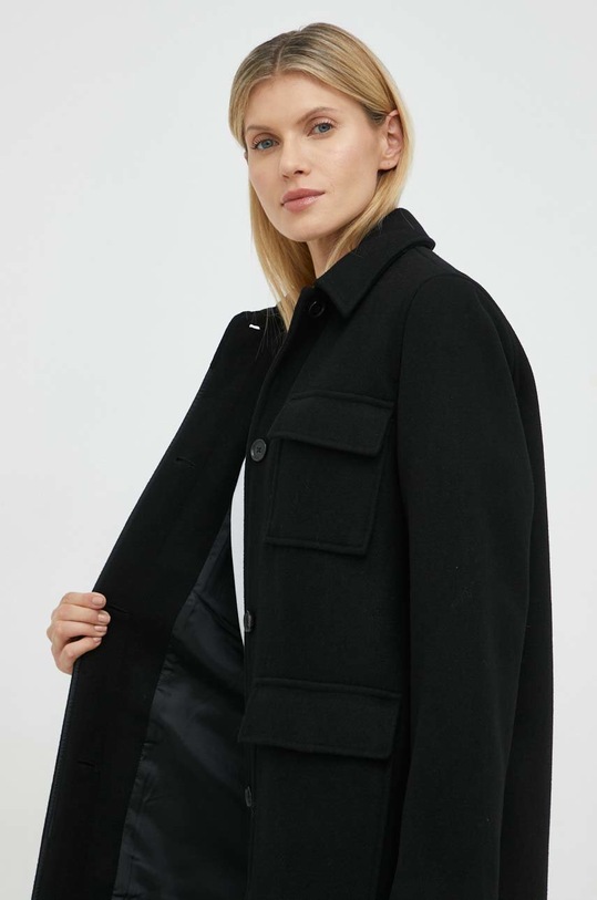 Vlněný kabát Samsoe Samsoe F22300025