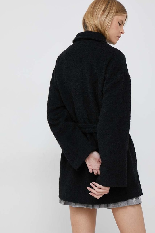 Oblečení Kabát s příměsí vlny United Colors of Benetton 2WDPDN00Z.700 černá