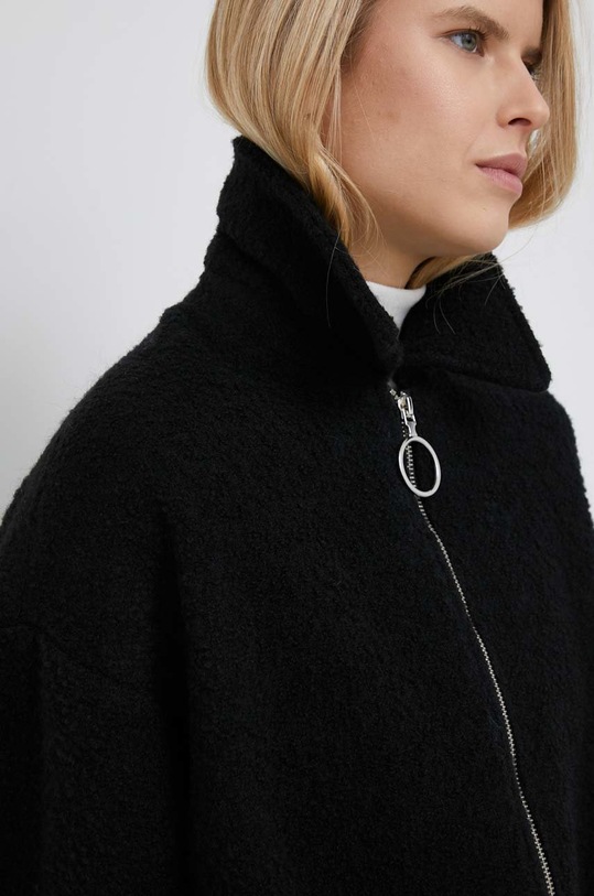 Kabát s příměsí vlny United Colors of Benetton 2WDPDN00Z.700 černá