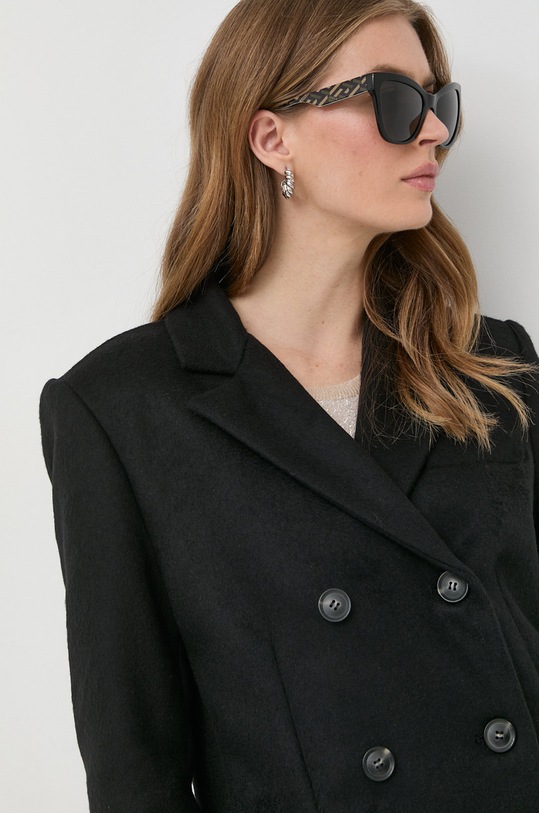 Trussardi płaszcz wełniany czarny 56S00807.1T006092