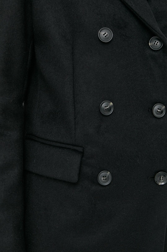 Vlněný kabát Trussardi 56S00807.1T006092 černá