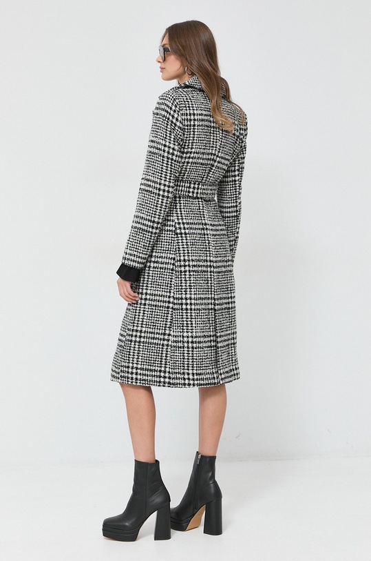 Odzież Morgan płaszcz z domieszką wełny GSET.OFFWHITE.NOIR biały