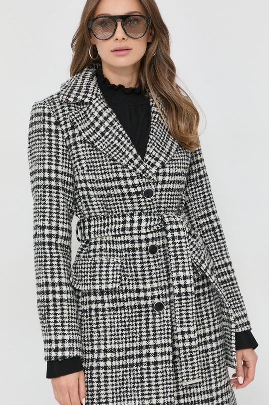 Morgan płaszcz z domieszką wełny biały GSET.OFFWHITE.NOIR