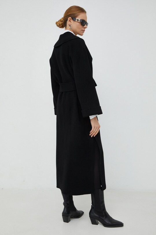 Îmbrăcăminte By Malene Birger palton de lana Trullem Q71360002Z negru