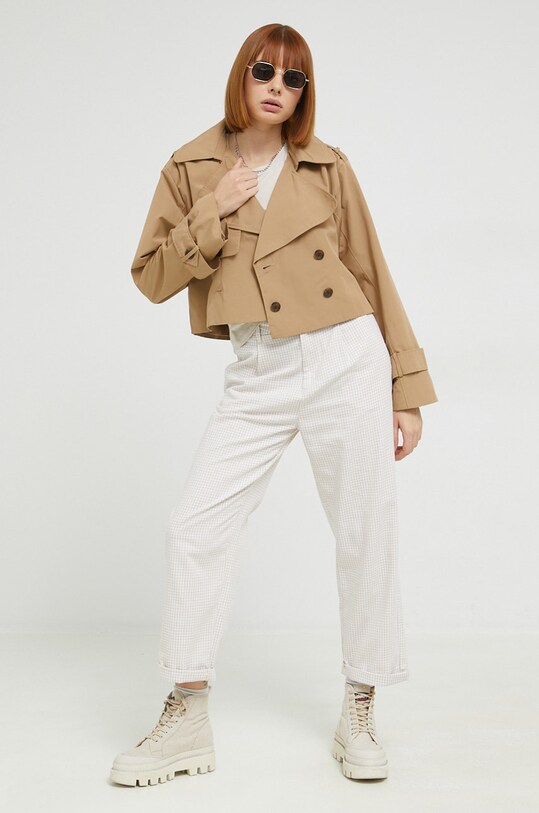 Abercrombie & Fitch geaca KI144.2245.400 bej AW22
