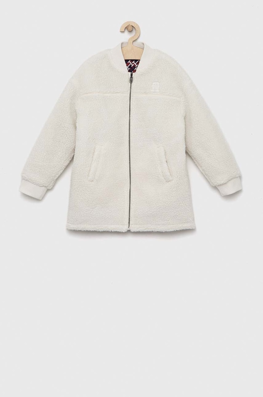 Tommy Hilfiger kurtka dwustronna dziecięca bez kaptura beżowy KG0KG06927.9BYY