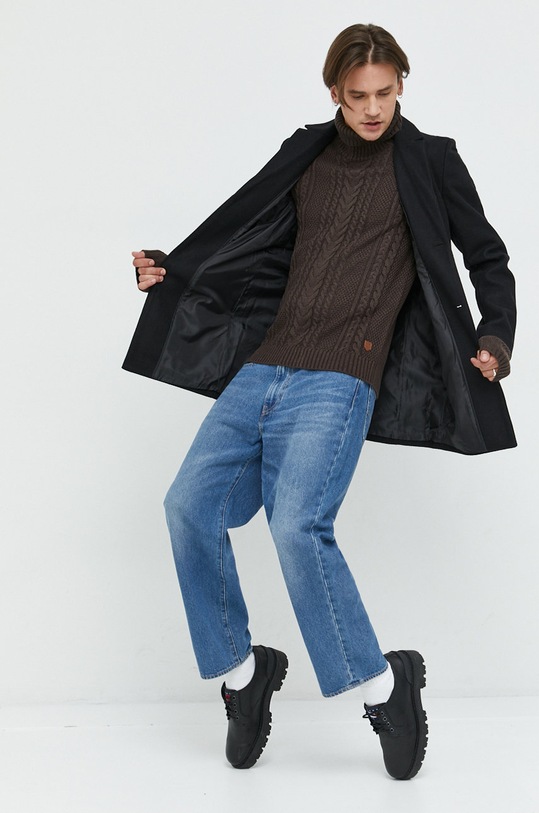Produkt by Jack & Jones płaszcz 12213213.Black czarny AW22