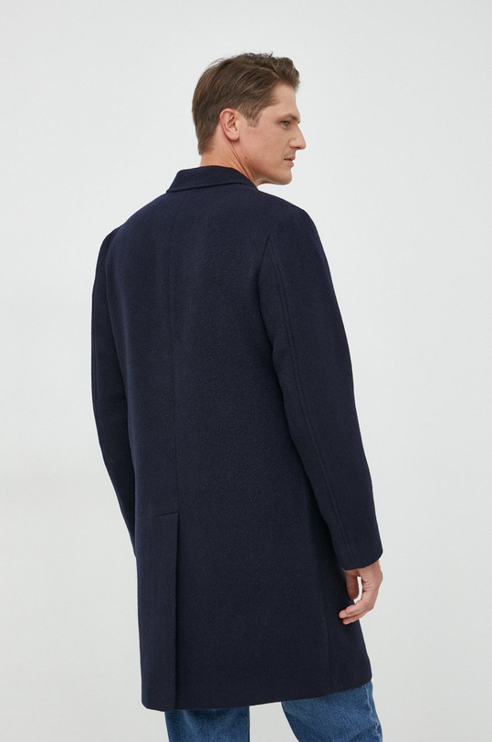 Ruházat PS Paul Smith kabát gyapjú keverékből M2R.986U.J21666 sötétkék