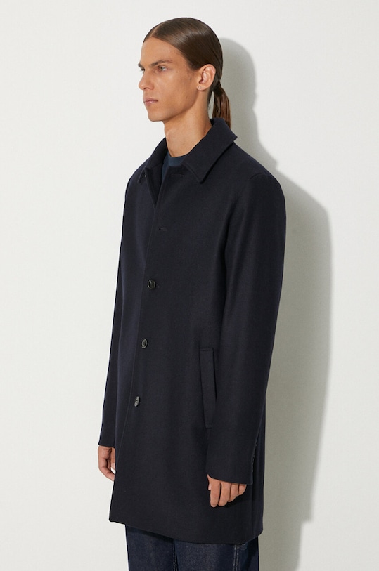 Samsoe Samsoe wool coat Planet friendly navy M22300032