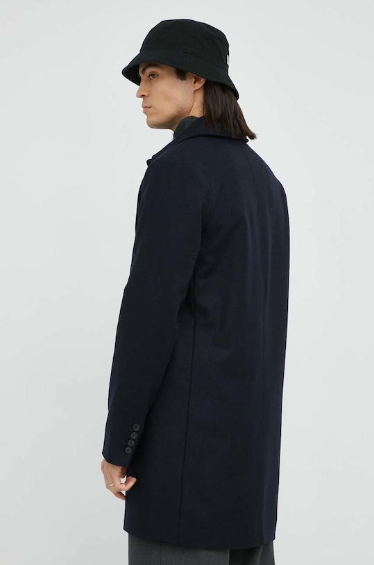 Ruházat Samsoe Samsoe gyapjúkabát M22300032 sötétkék