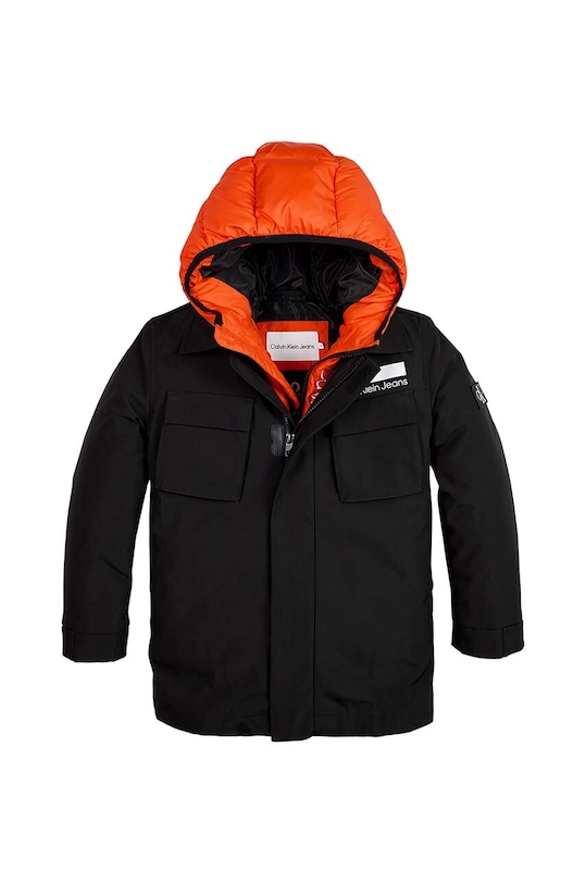 Calvin Klein Jeans gyerek dzseki szigetelt fekete IB0IB01349.9BYY