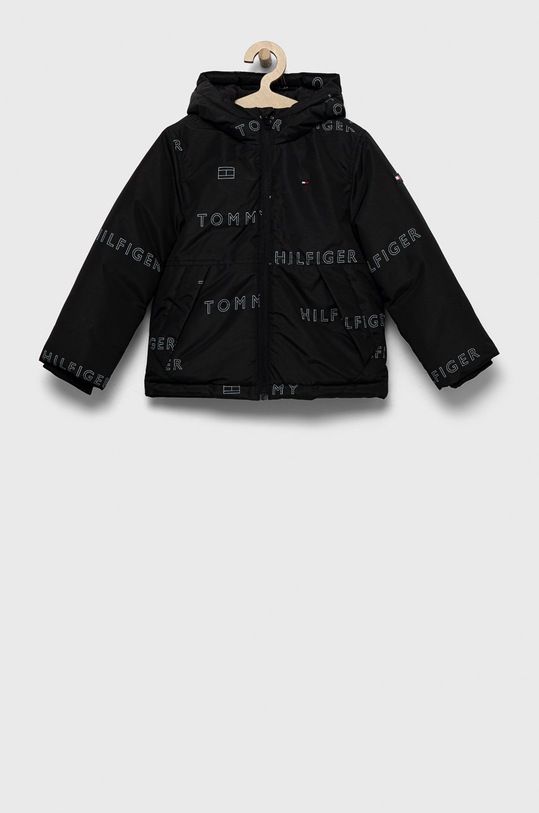 Дитяча куртка Tommy Hilfiger з утепленням чорний KB0KB07745.9BYY