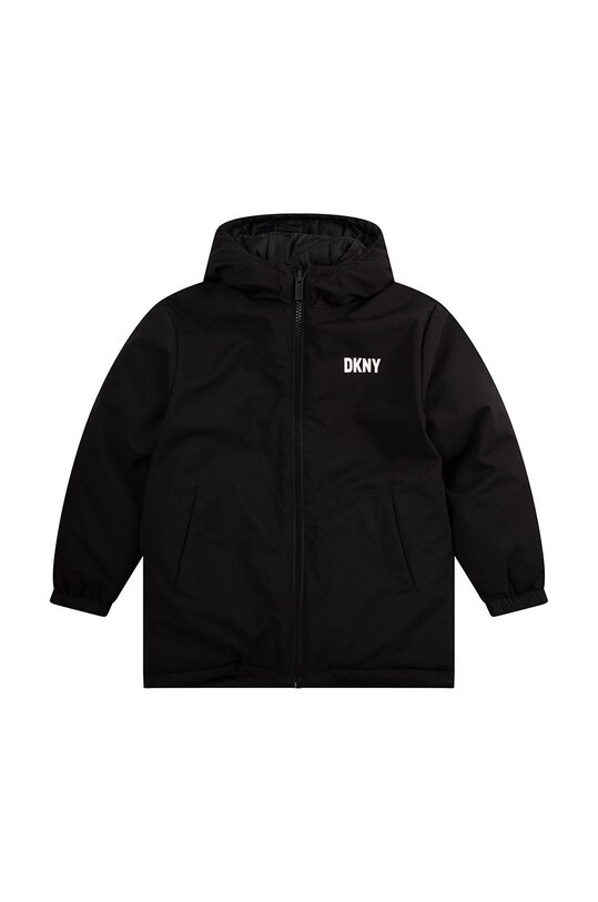 Detská bunda Dkny jemné zateplenie čierna D26360.162.174