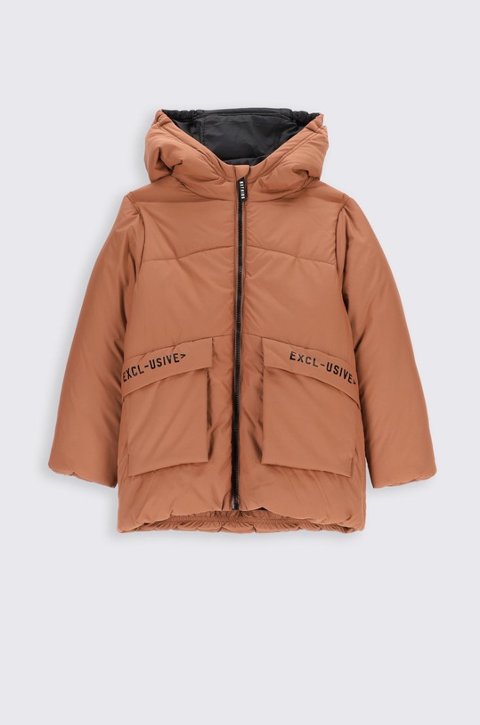 Dětská bunda Coccodrillo ZC2152102OBK hnědá AW22