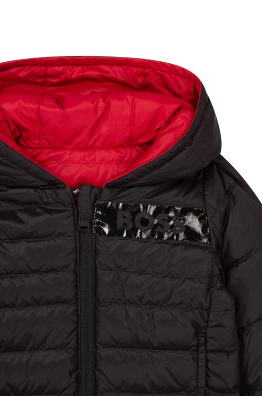 Chłopiec BOSS kurtka puchowa dwustronna dziecięca J06254.86.94.B czerwony