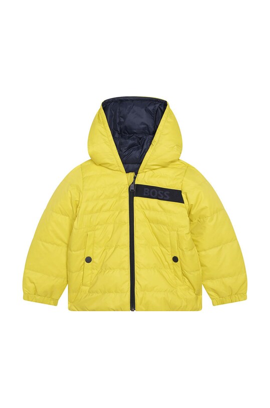 BOSS geaca de puf reversibila pentru copii cu captuseala galben J26487.114.150.B
