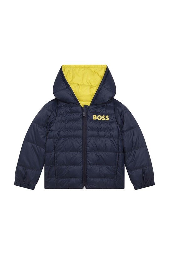 Băieți BOSS geaca de puf reversibila pentru copii J26487.114.150.B galben