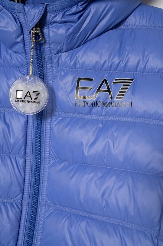 Chłopiec EA7 Emporio Armani kurtka puchowa dziecięca 8NBB05.BN29Z niebieski