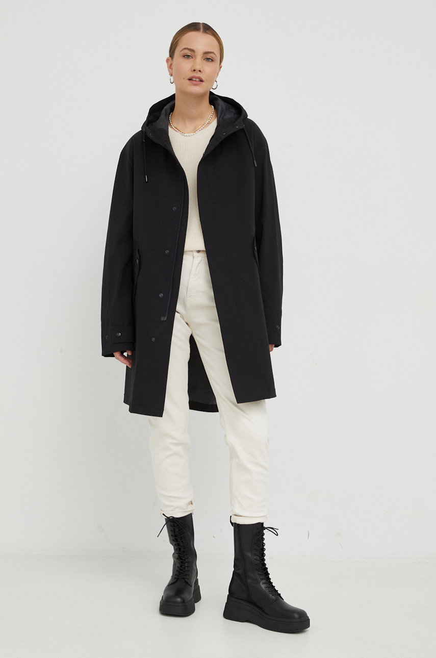 The Kooples kurtka MPAR25000K czarny AW22