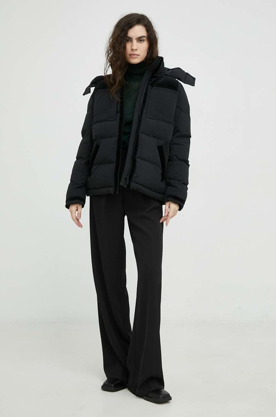 Μπουφάν The Kooples FDOU25001K μαύρο AW22