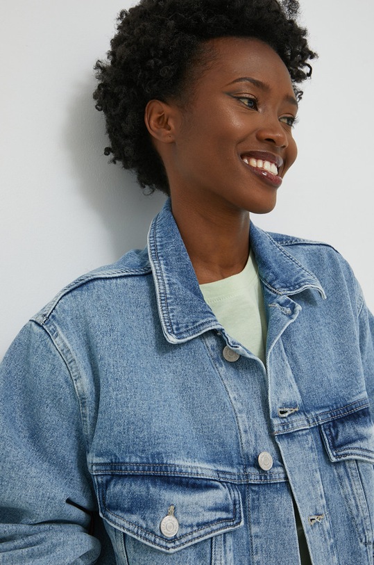 Tommy Jeans kurtka jeansowa DW0DW13773.9BYY niebieski