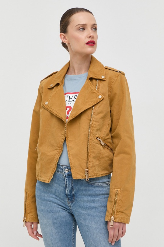 Bunda Guess nezateplené hnědá W2YN27.WEOR3