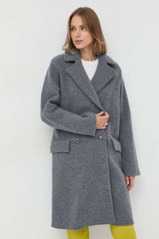 Emporio Armani płaszcz wełniany 6L2LT2.2M06Z szary AW22