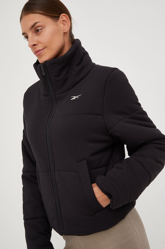 Reebok kurtka HH7248 czarny AW22