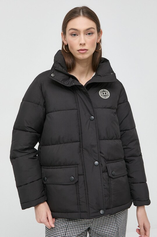 Twinset kurtka bez kaptura czarny 222TT2241