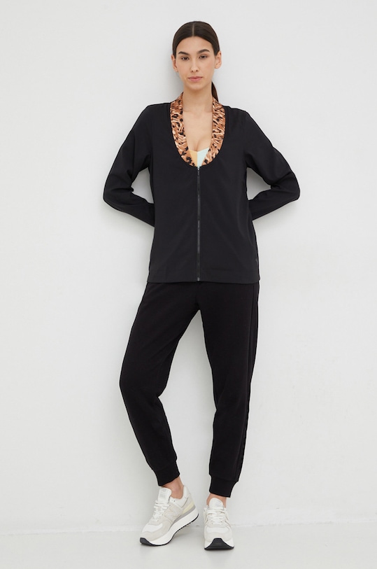 Puma kurtka treningowa Safari Glam 522234 czarny AW22