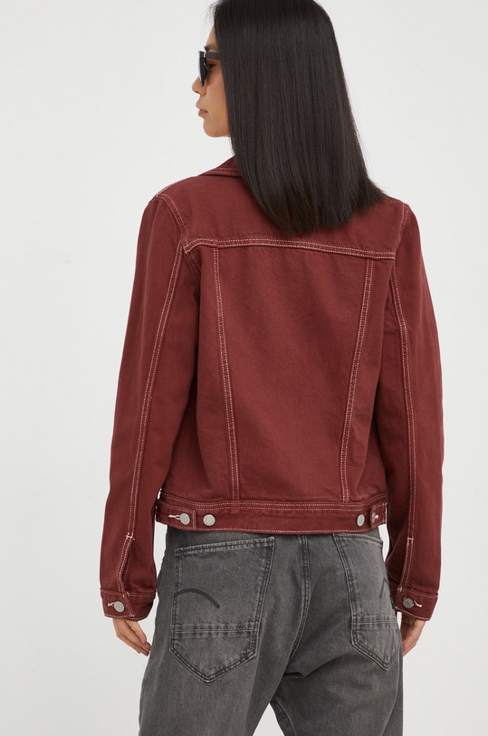 Odzież Levi's kurtka jeansowa A3482.0000 bordowy