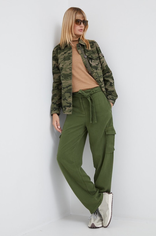 Bunda Pepe Jeans PL402072.0AA zelená AW22