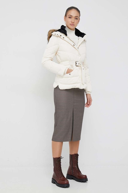 Μπουφάν με επένδυση από πούπουλα Pepe Jeans Alisa PL402079.804 μπεζ AW22