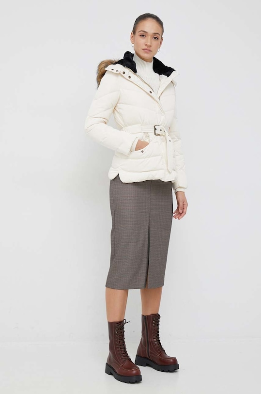 Μπουφάν με επένδυση από πούπουλα Pepe Jeans Alisa PL402079.804 μπεζ AW22