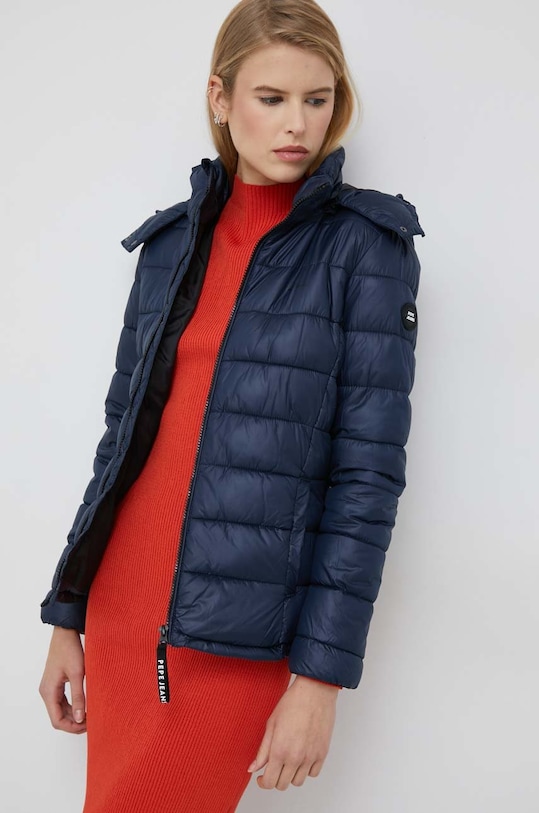 Pepe Jeans rövid kabát Alexa enyhén szigetelt sötétkék PL402077.594