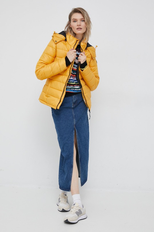 Pepe Jeans kurtka Alexa PL402077.098 żółty AW22