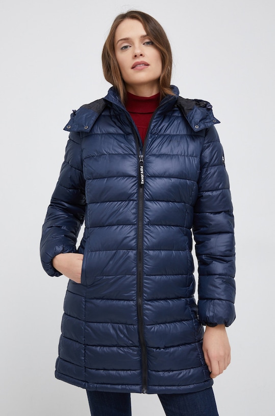Bunda Pepe Jeans s podšívkou námořnická modř PL402073.594
