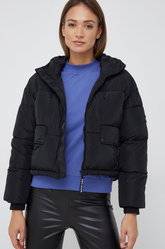 Яке Pepe Jeans уголемена черен PL402082.999