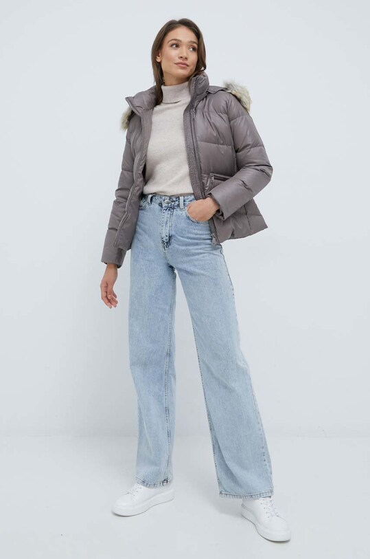 Calvin Klein kurtka puchowa K20K204952.9BYY fioletowy AW22