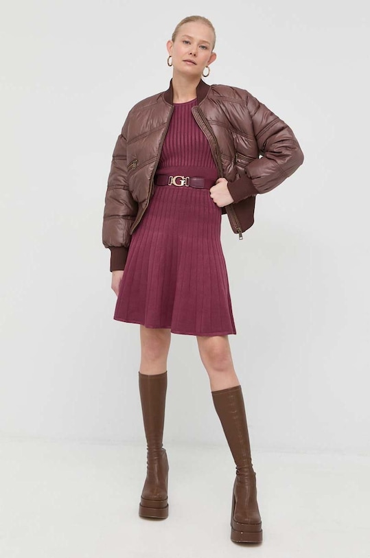 Guess kurtka bomber W2BL45.WEWS0 brązowy AW22