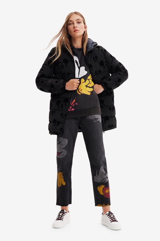 Desigual rövid kabát 22WWEWAV fekete AW22
