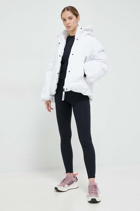 Πουπουλένιο αθλητικό μπουφάν adidas TERREX Myshelter HG6036 λευκό AW22