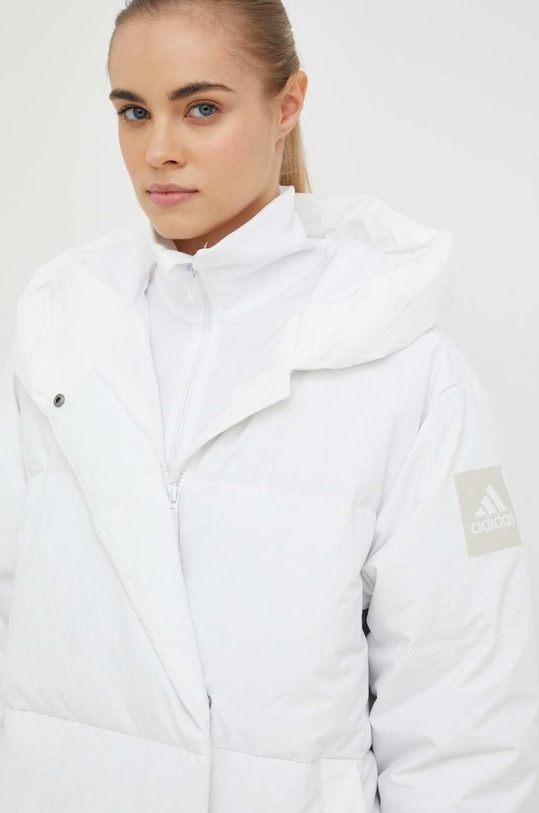 Péřová bunda adidas bílá HN9939
